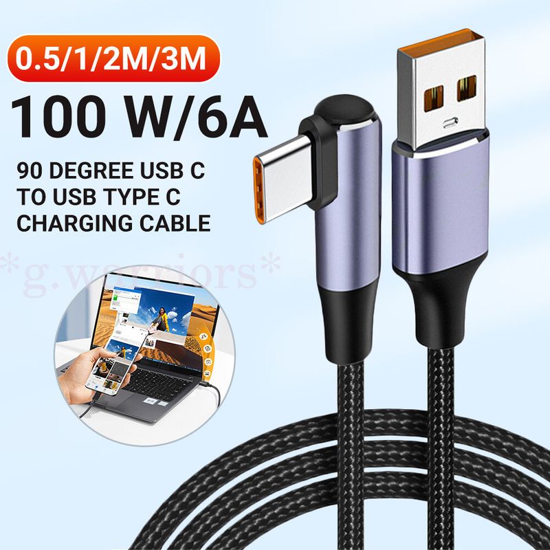 USB-C zu Typ C Kabel PD 100W Schnellladekabel Datenladegerät für Samsung 2M 3M_voghion.com