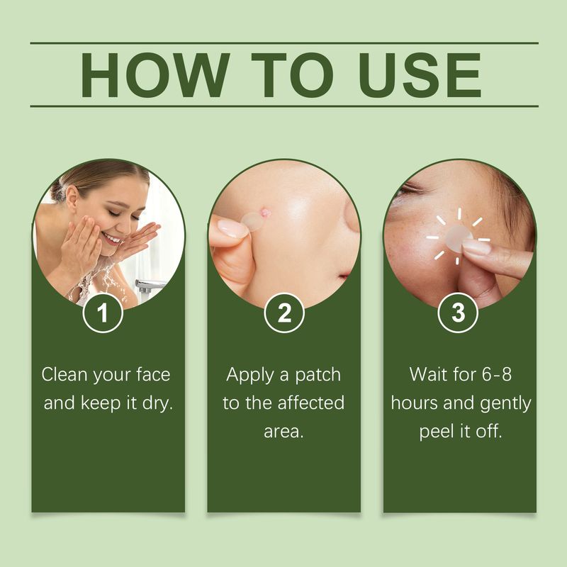 OUHOE Anti-Acne Patch, Gentle Cleansing Helps Relieve Facial Blemishes Appearance Concealer Breathable Facial Care Patch_voghion.com