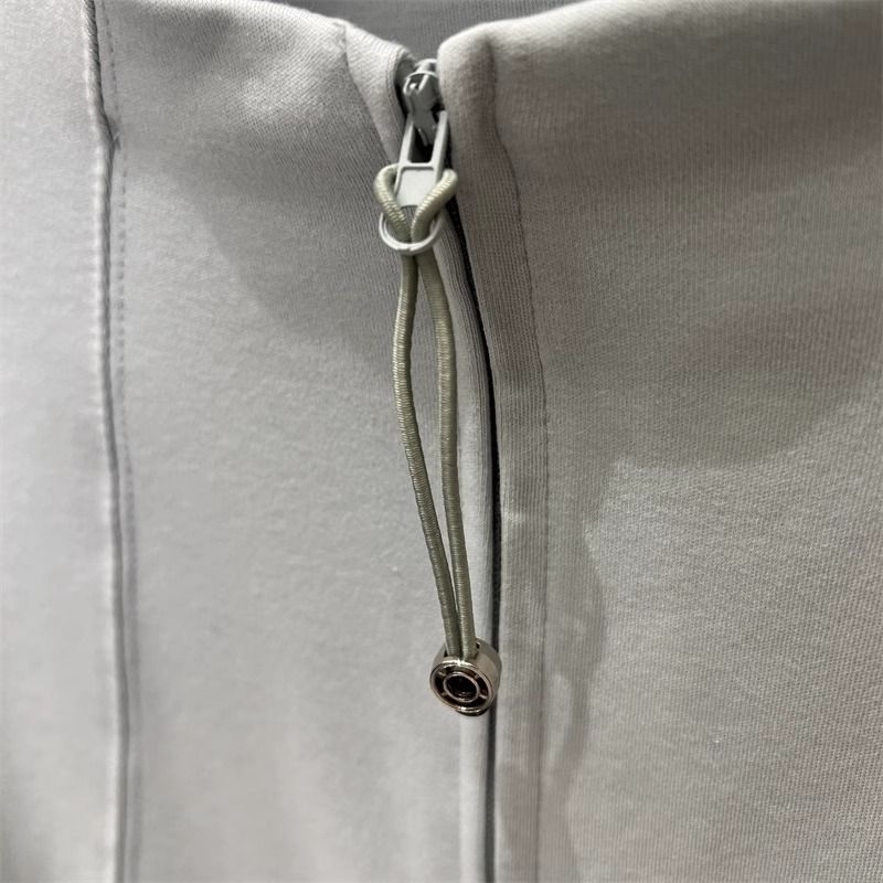 Top tunica alla moda con collo alto, maniche lunghe e cerniera per donna – Camicetta casual slim fit con design a doppia cerniera_voghion.com