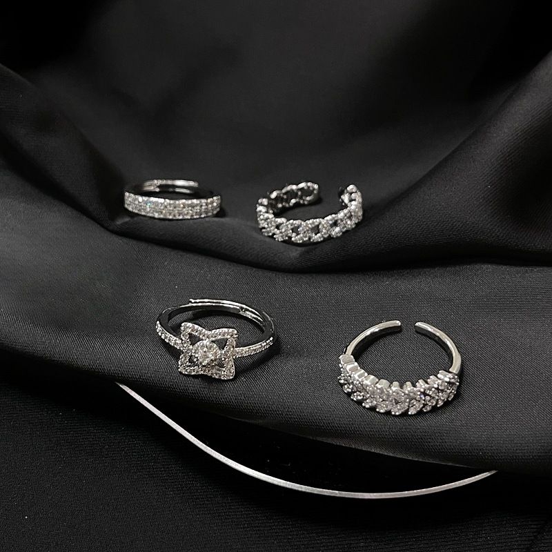New Cuban Chain Inlaid Zircon Full Diamond Open End With Liht Luxury Hih Quality, Small And Medium Desin, Stacked_voghion.com
