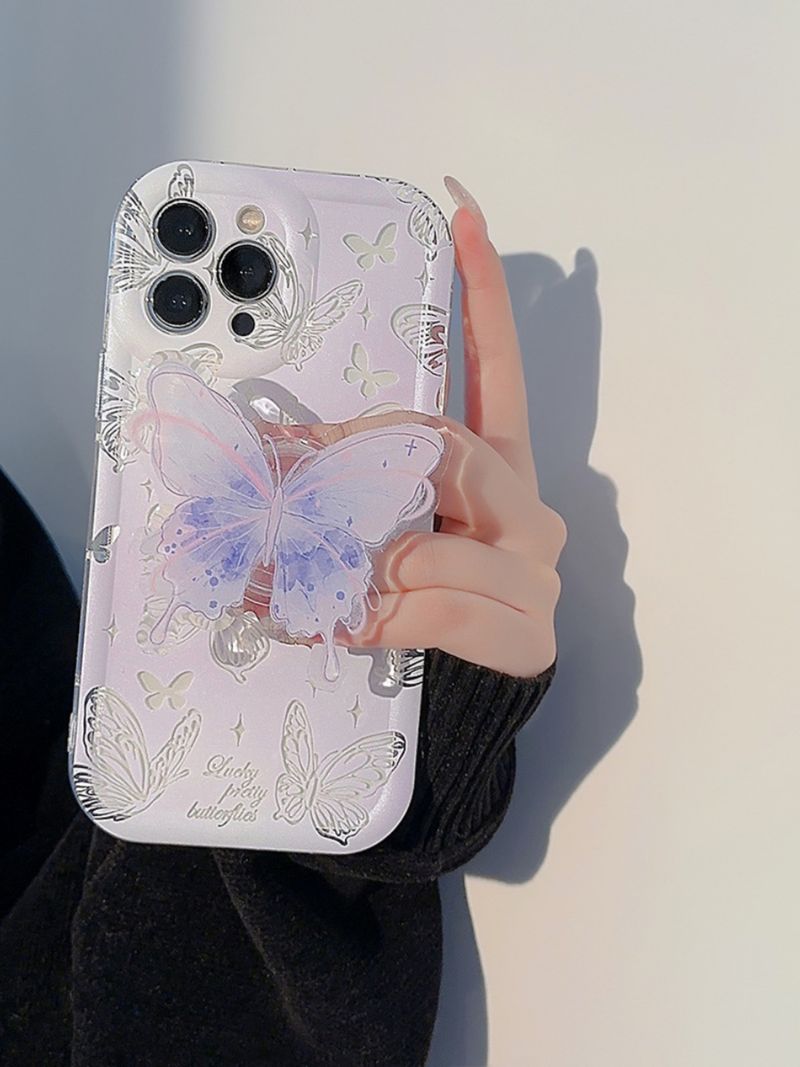 Unbeatable Quality For Watercolor 15 13 Plus Mobile Phone Shell For IPhone 12 Transparent 11 Airbag Bracket 14 Pro Max Gentle All-Inclusive_voghion.com