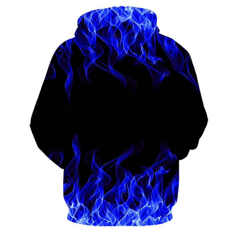 2020 Nuovo colorato Flame Hoodie 3d Felpa Uomo/Donna Con Cappuccio Autunno E Inverno Cappotto Uomo Abbigliamento Divertente Giacca Nera_voghion.com