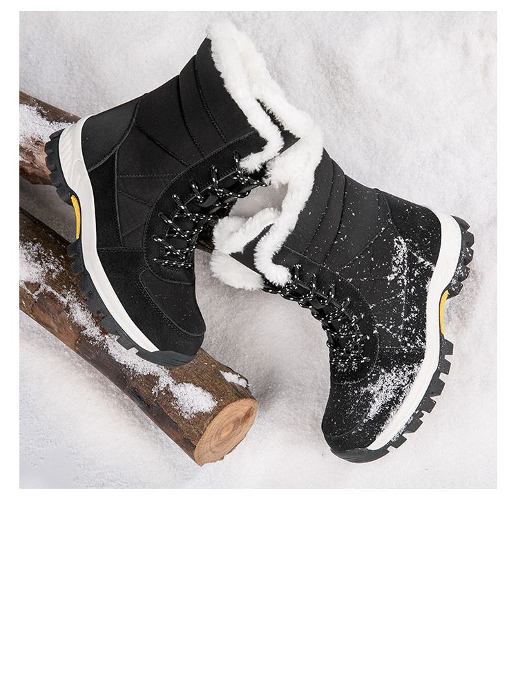 Lässige Winter-Schneestiefel für Herren mit Fleecefutter, wasserdicht und rutschfest, wadenlang für Outdoor-Aktivitäten, Schutz vor kaltem Wetter_voghion.com