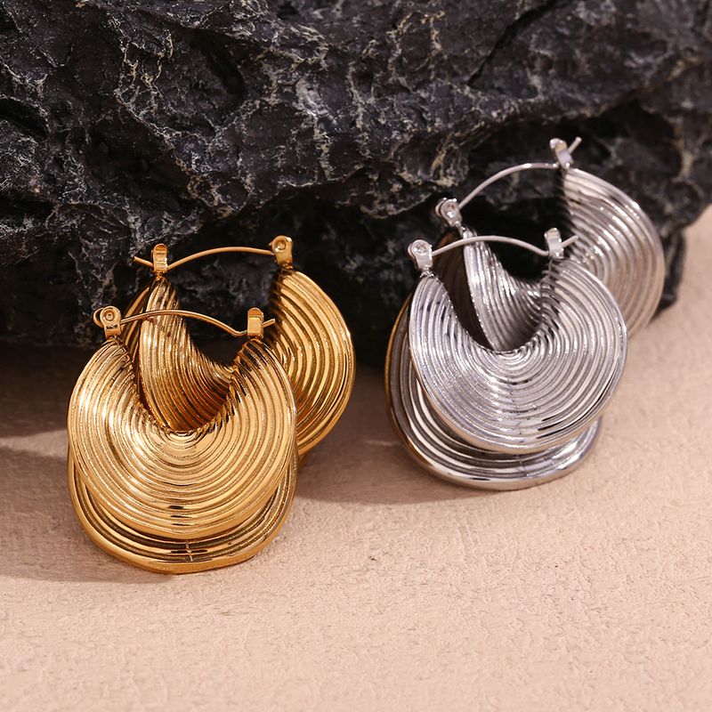 Orecchini a forma di cappello con filo alto-basso, pieghevoli, placcati in oro, di personalità alla moda, di nicchia, creativi, per le donne_voghion.com