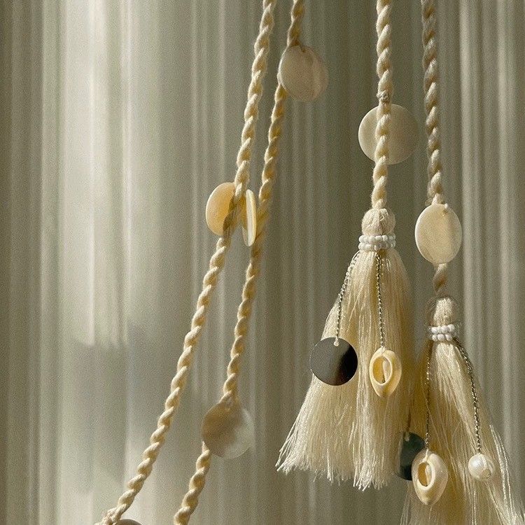 Ceintures à pompons tressées haut de gamme pour robes, corde style bohème pour femmes, accessoire de taille pour robe et jean_voghion.com