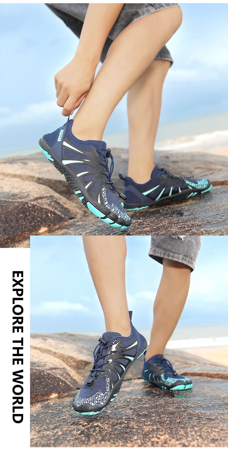 Scarpe da acqua unisex ad asciugatura rapida per trail running ed escursionismo - Suola in gomma antiscivolo con tomaia in mesh traspirante | Intersuola in EVA leggera_voghion.com