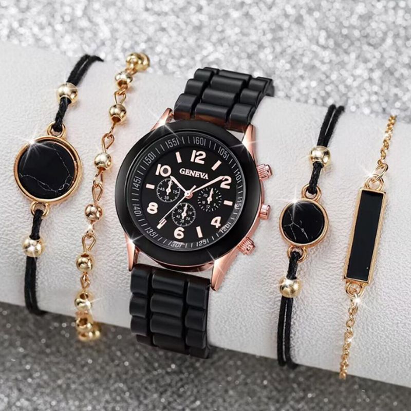 Siliconen Casual Quartz en Sieraden Dameshorloge_voghion.com