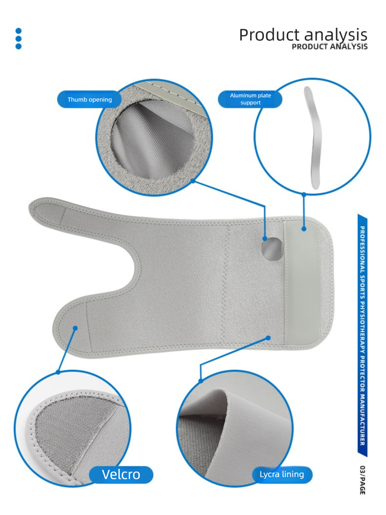 Neue atmungsaktive, verstellbare Handgelenkbandage mit Anti-Verstauchungs-Schutzplatte_voghion.com