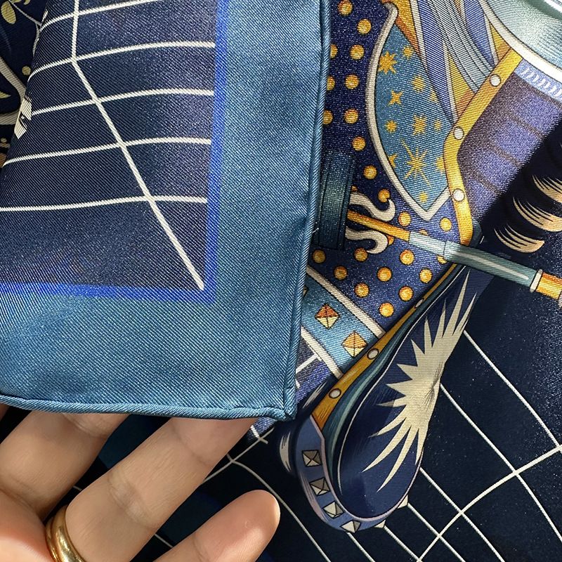 Sciarpa di seta di gelso 100% di alta qualità, arrotolata a mano, 90 quadrati, per donna, nuova primavera, grande, all'ingrosso_voghion.com