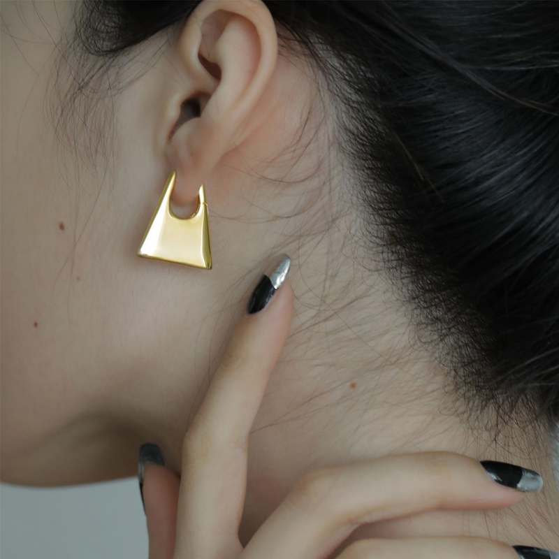 Designer Trapezoidal Simple Earring Girl Sweet Cool_voghion.com
