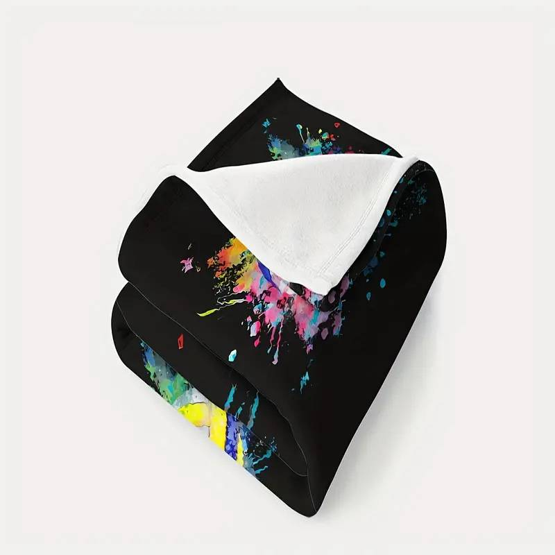 Coperta di flanella con tema palla, coperta decorativa per divano, camera da letto, coperta portatile per la pausa pranzo_voghion.com