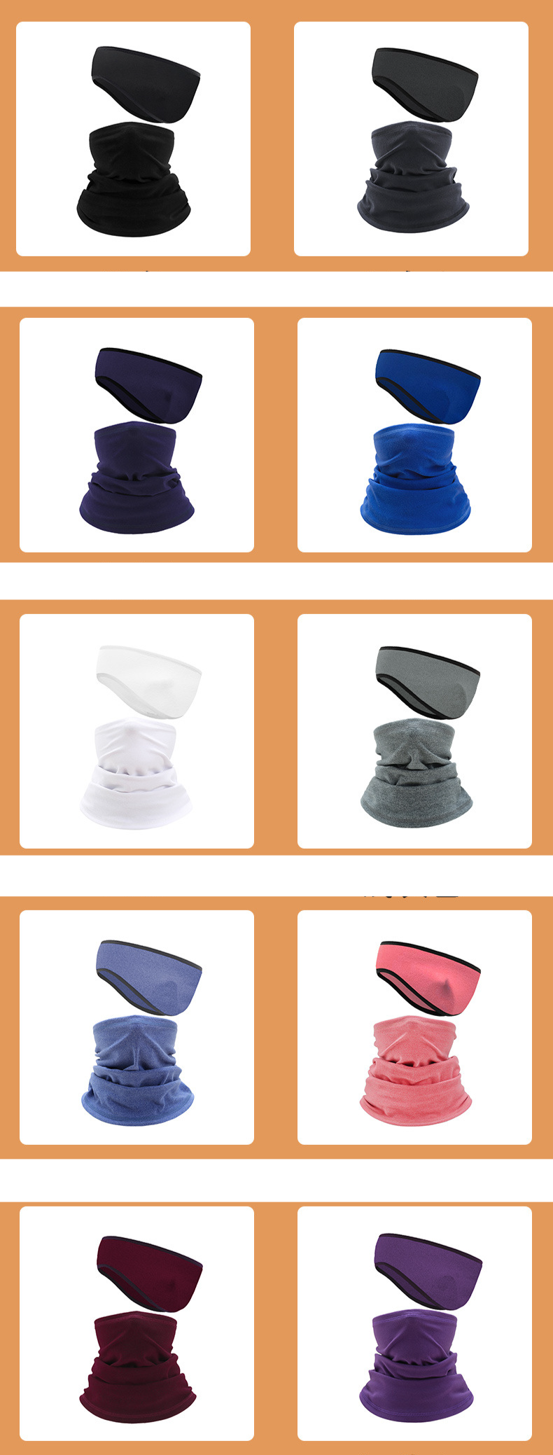 Mascarillas deportivas para ciclismo al aire libre, bufanda cálida, multifuncional, para el cuello, para correr en invierno, protección para los oídos, diadema, resistente al viento, protección facial completa_voghion.com