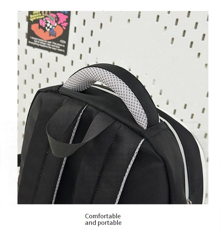 Trendy Color Block Backpack For Teens - Large Capacity School Bag With Breathable Cushion Straps & Stylish Prints_voghion.com