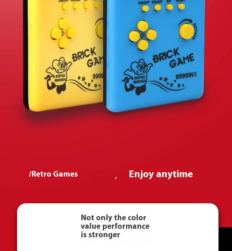 Console di gioco portatile Tetris classico - Mini gioco di puzzle retrò per bambini e adulti, regalo di intrattenimento da viaggio portatile_voghion.com