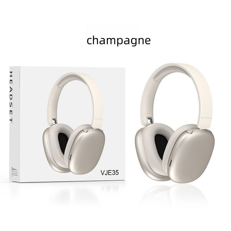 Wireless Bluetooth Headphones Over-Ear, Lightweight Comfort, 50-Hour Playtime, Hi-Fi Stereo Sound, Built-in Mic, Foldable Design For Travel_voghion.com