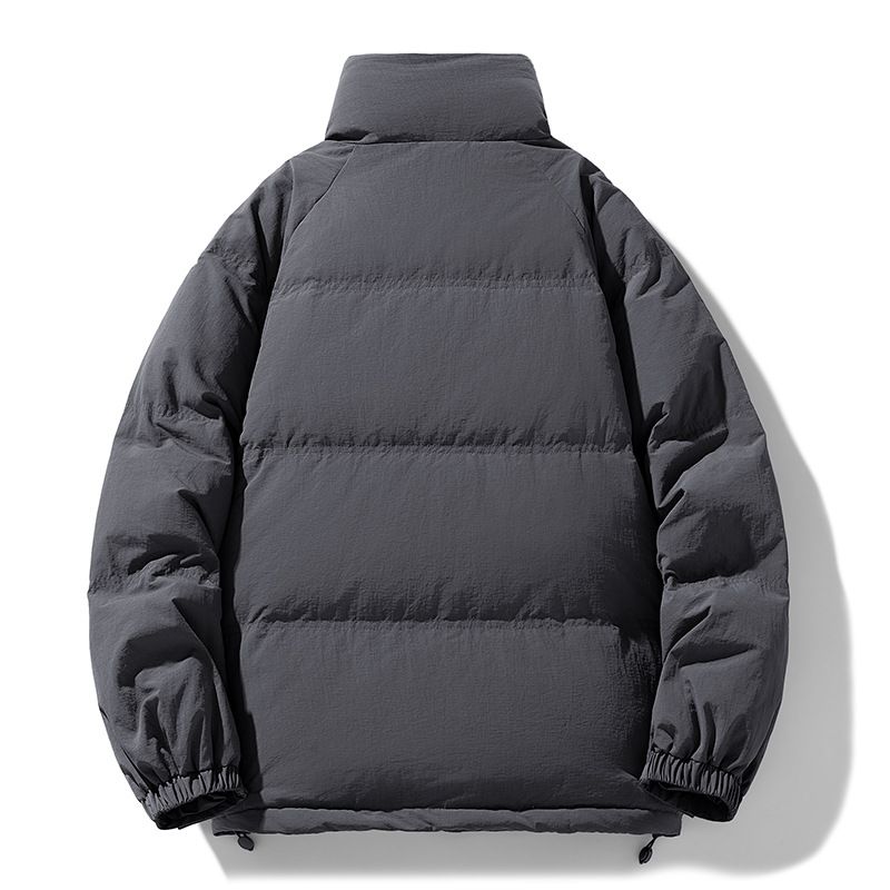 Men's Trendy Cropped Puffer Jacket – 85% White Duck Down (600+ Fill Power, Waterproof, 6 Sizes, Streetwear Style)_voghion.com