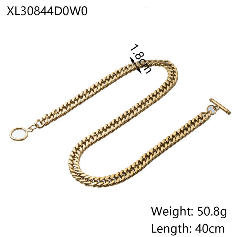 1 Piece 304 Stainless Steel Polished 38+5CM Jewelry Accessories Chain_voghion.com