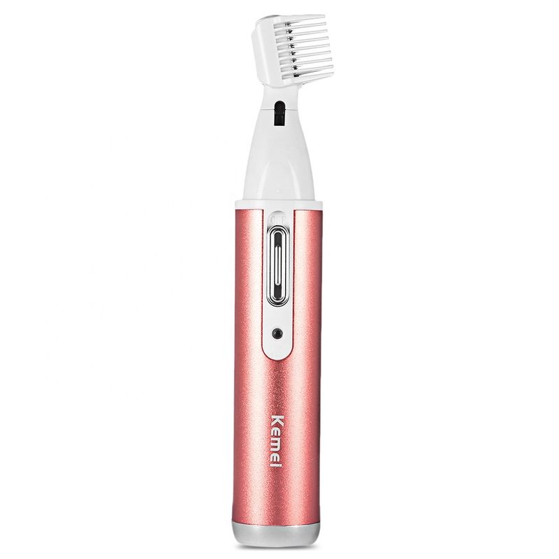 Kemei KM-6637 3 em 1 Melhor aparador de barba, nariz e sobrancelhas, aparador de pelos faciais_voghion.com