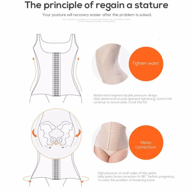 Taille Bauch Shaper Taille Trainer Körper Shaper Bauch Shapewear Frauen Postpartale Verband Modellierung Gurt Gürtel Abnehmen_voghion.com