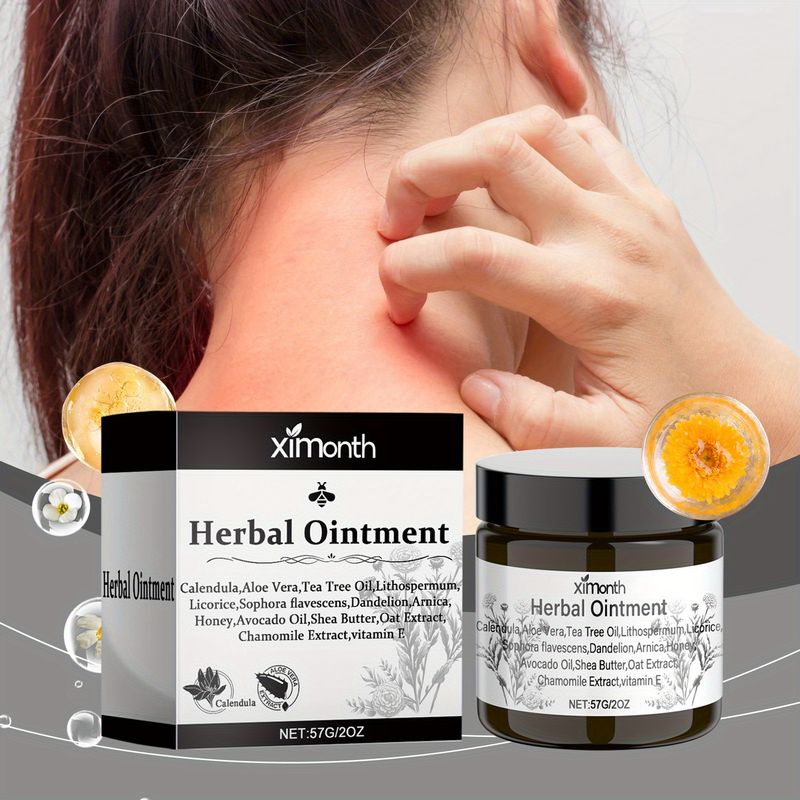 Balsam de gălbenele 57 g - Creme hidratante calmante și hrănitoare pe bază de plante pentru toate tipurile de piele, inclusiv pentru pielea sensibilă - Ambalat convenabil pentru_voghion.com