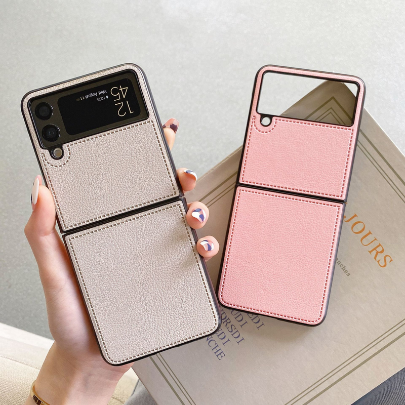 Mobiltelefonfodral Passar till Huawei p50 Pocket mobiltelefonfodral vikbart skärmskyddande fodral Samsung Zfold 3 vikbart läderskyddande fodral_voghion.com