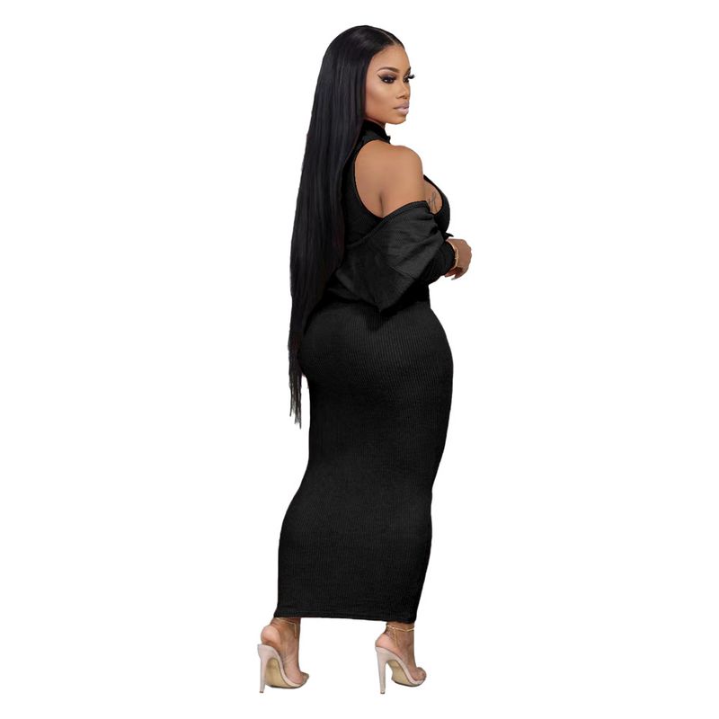 Women's vest dress + small coat slimming inside with outside wear style_voghion.com