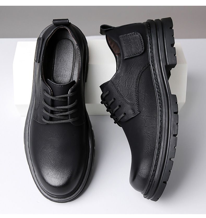 Herren Plateauschuhe Niedrige Pumps Loafers Slip-on Casual Herrenschuhe_voghion.com