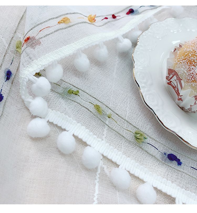 Gökkuşağı Şeker Şeffaf Masa Örtüsü - Sehpa, Yemek Masası ve Büfe İçin Hafif Polyester Kılıf_voghion.com