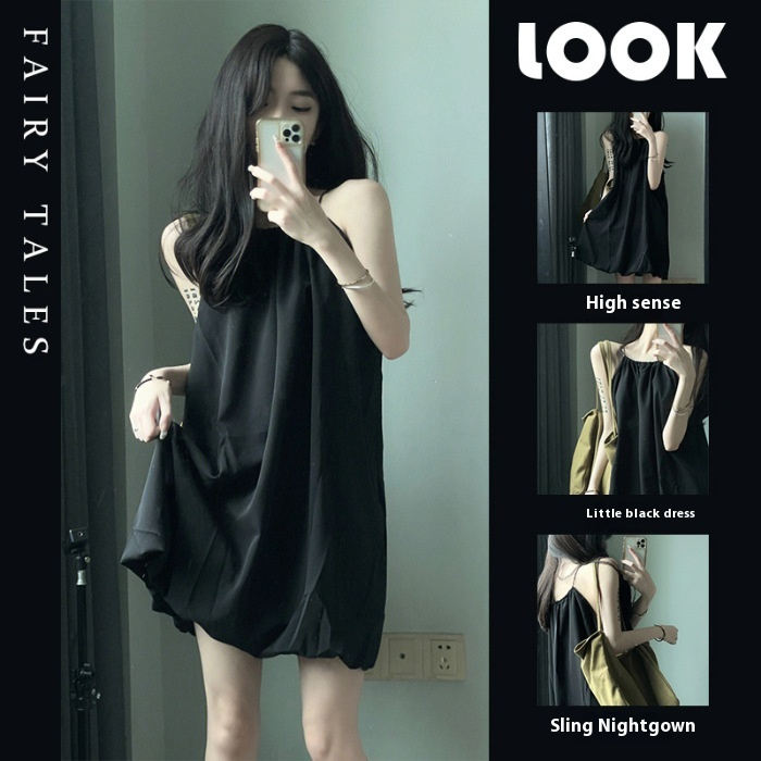 Schwarzes Camisole, Internet-Berühmtheit, Instagram, High-End-Mädchen und Exy Plu Ize Vet Dre, Pyjama, Damen-Home_voghion.com