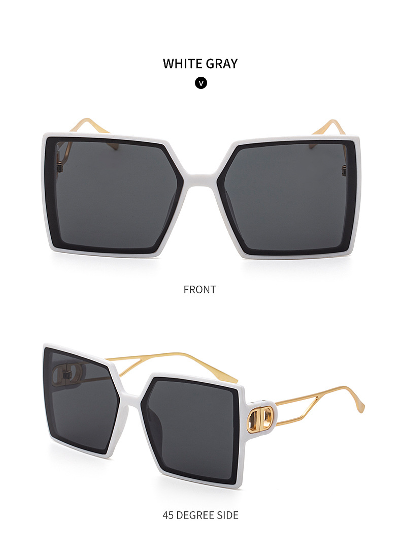 2024 printemps nouvelles lunettes de soleil femmes Instagram style célébrité même style mode décontracté polyvalent boîte lunettes de soleil femmes lunettes à la mode_voghion.com