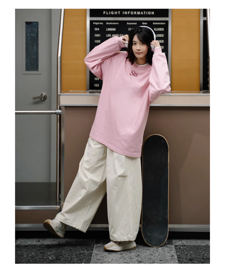 Herrenbekleidung Mode Base bedrucktes Langarm-T-Shirt Herrenmode Marke Baumwolloberteil Base Shirt High Street Paaranzug_voghion.com