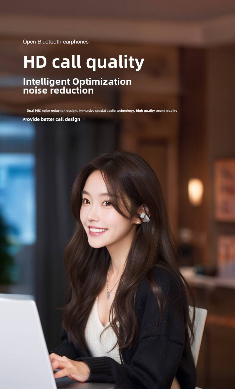 Écouteurs Bluetooth sans fil Ultra ouverts, oreillettes à clipser, adaptées, 2024 _voghion.com