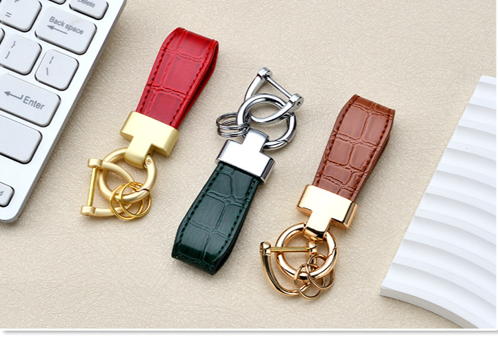 Einfache Leder Tasche Anhänger Kreative Hufeisen Schnalle Leder Schlüssel Zubehör Neue Mode Leder Seil Auto Schlüssel Kette_voghion.com