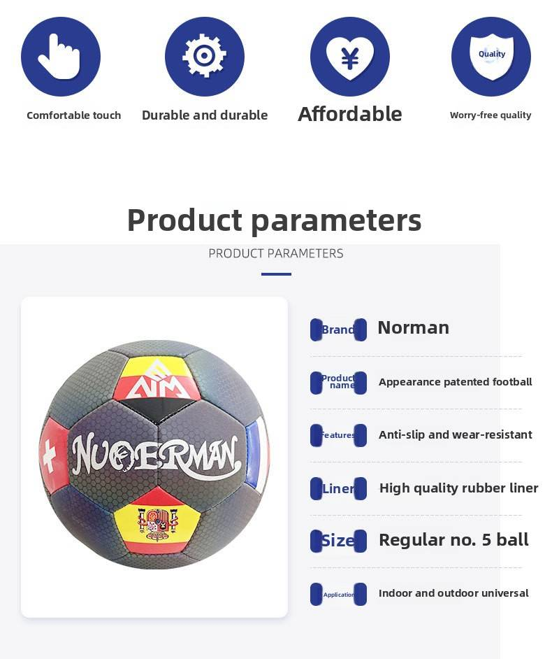 Professionelles genähtes Fußball-Set – Größe 5, reflektierend und im Dunkeln leuchtend für das Schultraining + Größe 4, Spielfußball_voghion.com