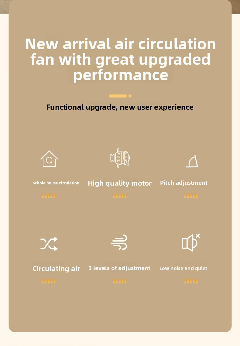 Air Circulator Fan - Ultra Quiet Floor Standing Fan For Home 3-Speed Adjustable With Powerful Airflow Energy Saving & Wide Oscillation_voghion.com