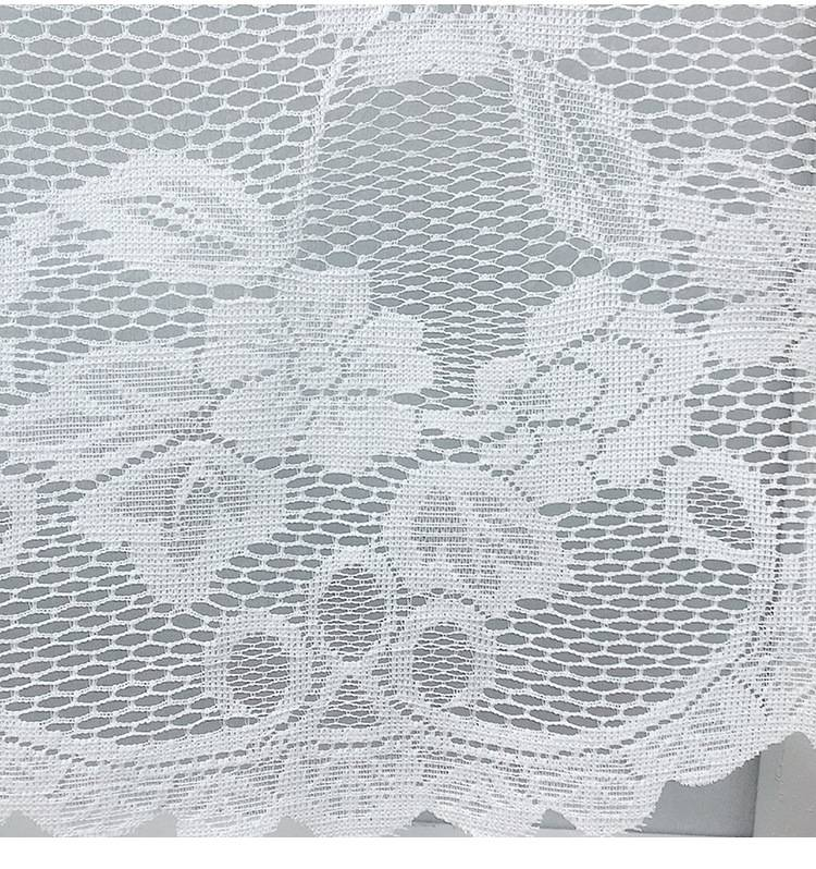Elegant kanten deurgordijn – modern wit leliepatroon, 150x45cm, perfect voor woonkamer, slaapkamer en studeerkamer_voghion.com