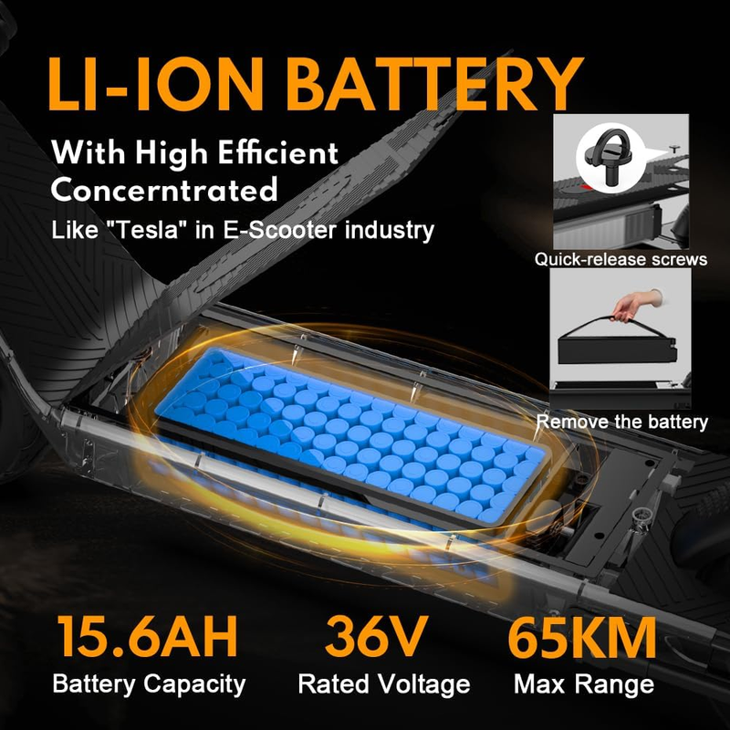 Electric Scooter Kixin X9 PLUS 10inch 36V15.6AH Battery_voghion.com