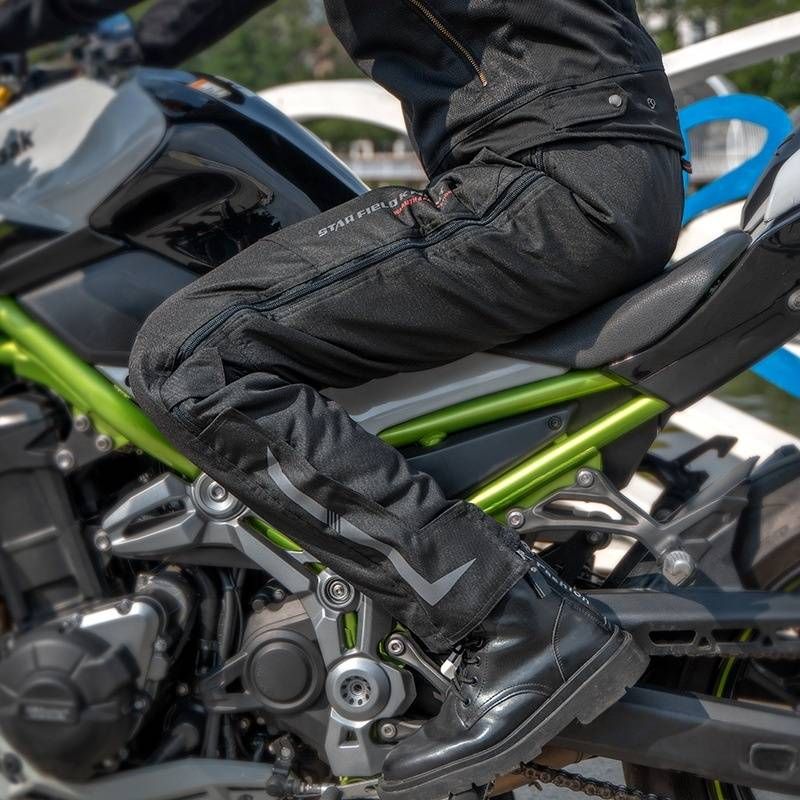Motorradhose – Winddicht und Wärmeschutz für Männer und Frauen – Ganzjahres-Bikerausrüstung – Schwarz_voghion.com