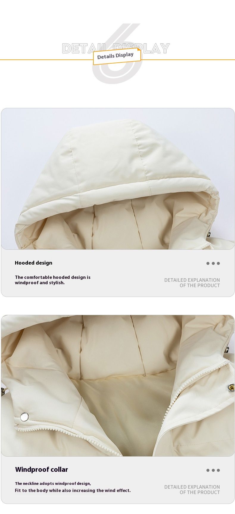 Piumino oversize con cappuccio da uomo - Cappotto invernale caldo imbottito in poliestere con collo alto, capospalla casual dalla vestibilità ampia e spessa_voghion.com