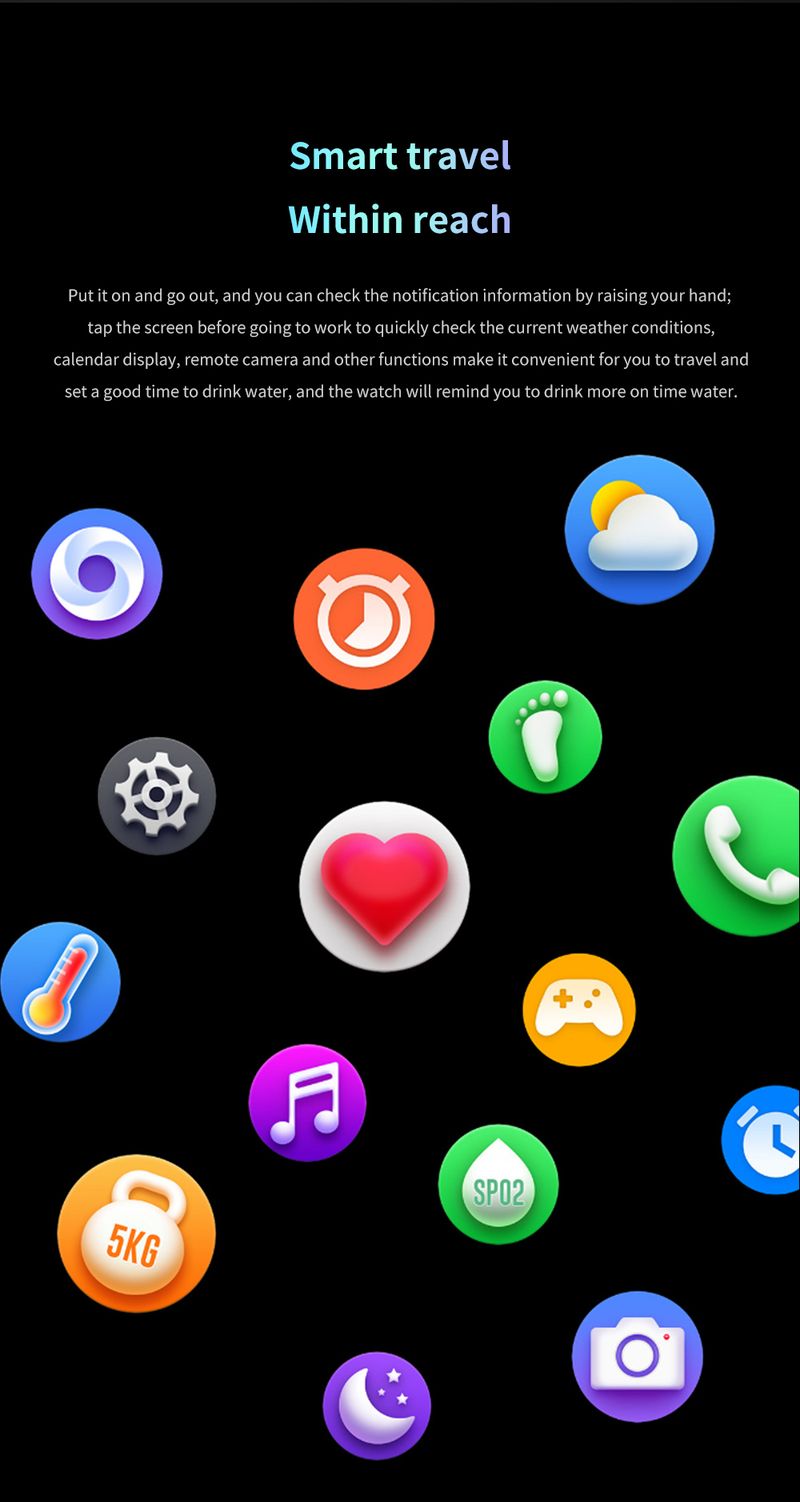 Montre connectée pour homme 2026 : écran HD, suivi de la santé, appels Bluetooth, assistant vocal, idéale pour le sport._voghion.com