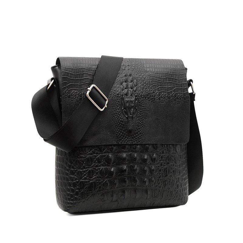 2021 Neue Herren-Krokodilmuster-Einzelschulter-Umhängetasche Business-Tasche Mode-Handtasche Lässige Aktentasche_voghion.com