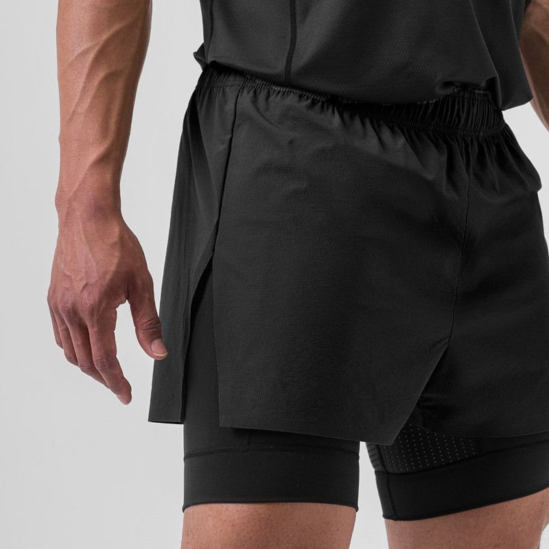 Men's Clothing New Men's Shorts With Lining Two Piece Three Pointer Knee Length Basketball Shorts Training Sports Pants_voghion.com