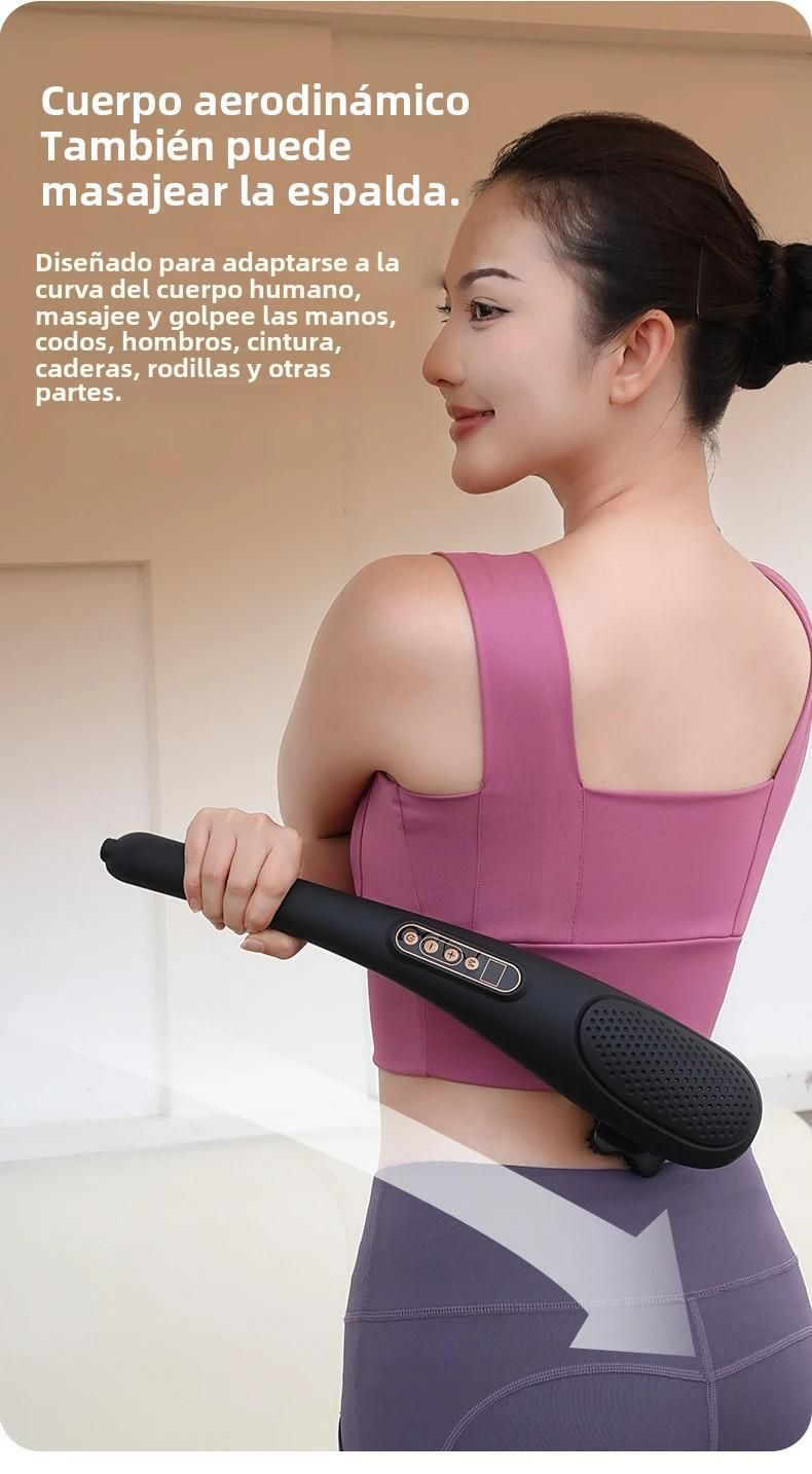 Elektrisches Haarmassagegerät, Halswirbel, Taille, Rücken, Handvibrationsinstrument für die Körperbeziehung, Baumwolle und_voghion.com