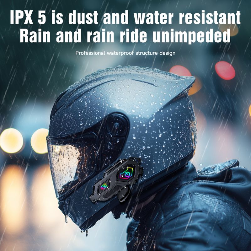 Motorcycle Cycling Helmet Bluetooth Headphones Moto App Video Camera Recording & FM Radio TF Card Recorder Intercom Call Headset_voghion.com