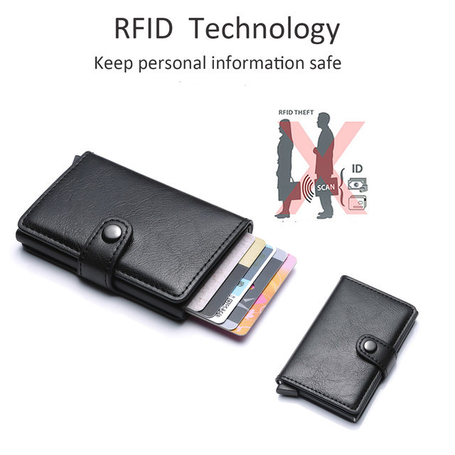 Neue Rfid Männer Karte Brieftaschen Carbon Faser Karte Halter Dünne Mini Brieftasche Kleine Geld Tasche Männlichen Geldbörsen_voghion.com