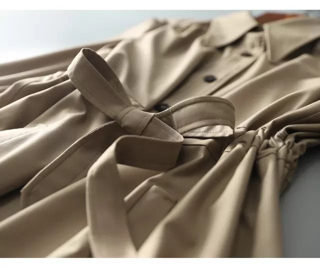 Trench con cintura in stile britannico – Cappotto oversize a maniche lunghe (casual ed elegante)_voghion.com