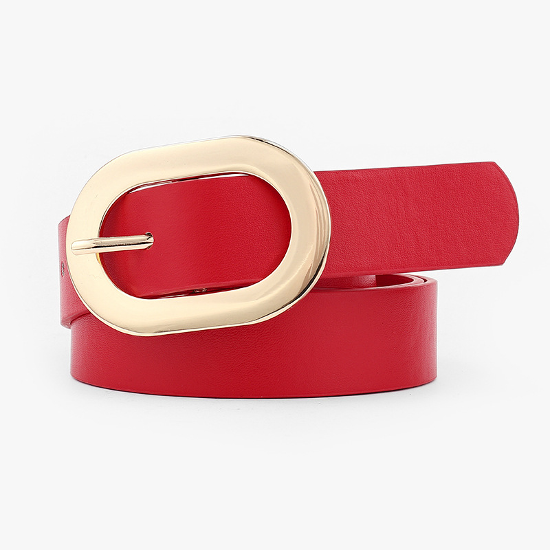 Cintos femininos estilo bonito e versátil casacos simples, saias, suéteres, jeans, cintos de couro sintético para meninas, modelos mais vendidos no exterior_voghion.com