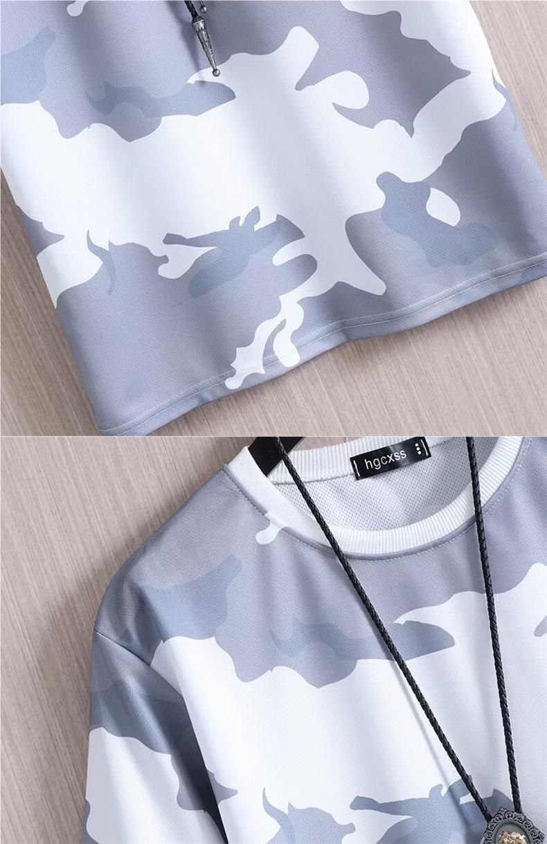 Sportanzug Sommer Dünne Herren Übergroße Mollige Kurzarm T-Shirt Shorts Laufen Fitness Sportswear_voghion.com