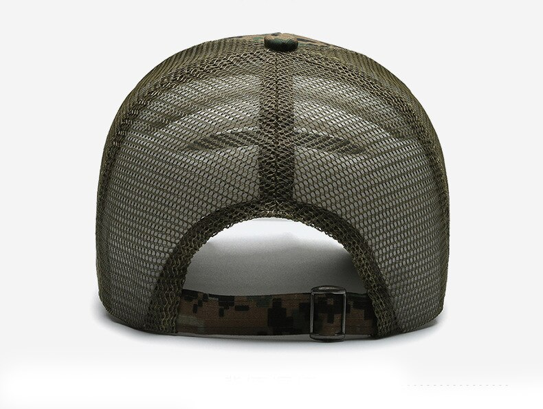 Amerikanische Flagge Camouflage Aufkleber bestickt Baseball Cap Netz Hut Männer Outdoor Klettverschluss Kappe_voghion.com