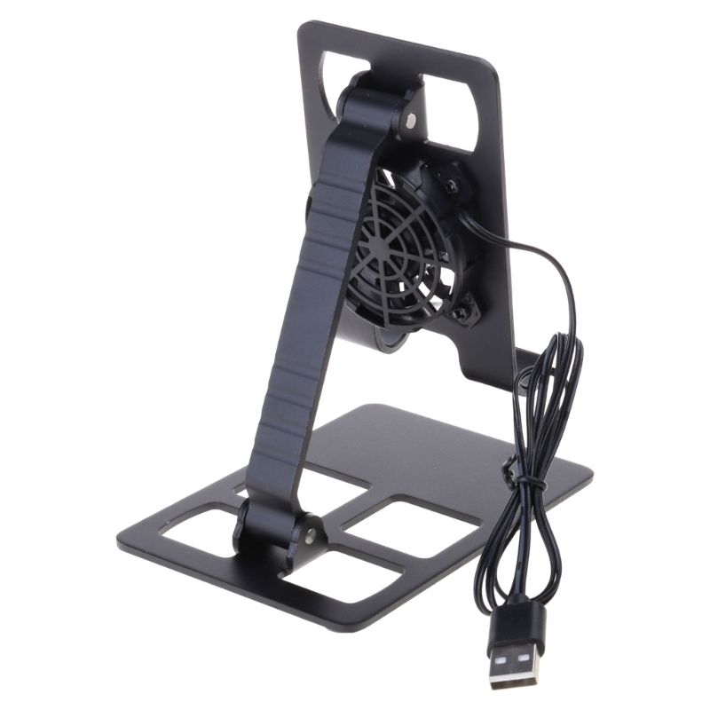 Portable Fan Heat Dissipation For Cellphone Tablet Holder Cooling Stand Support H8WD_voghion.com